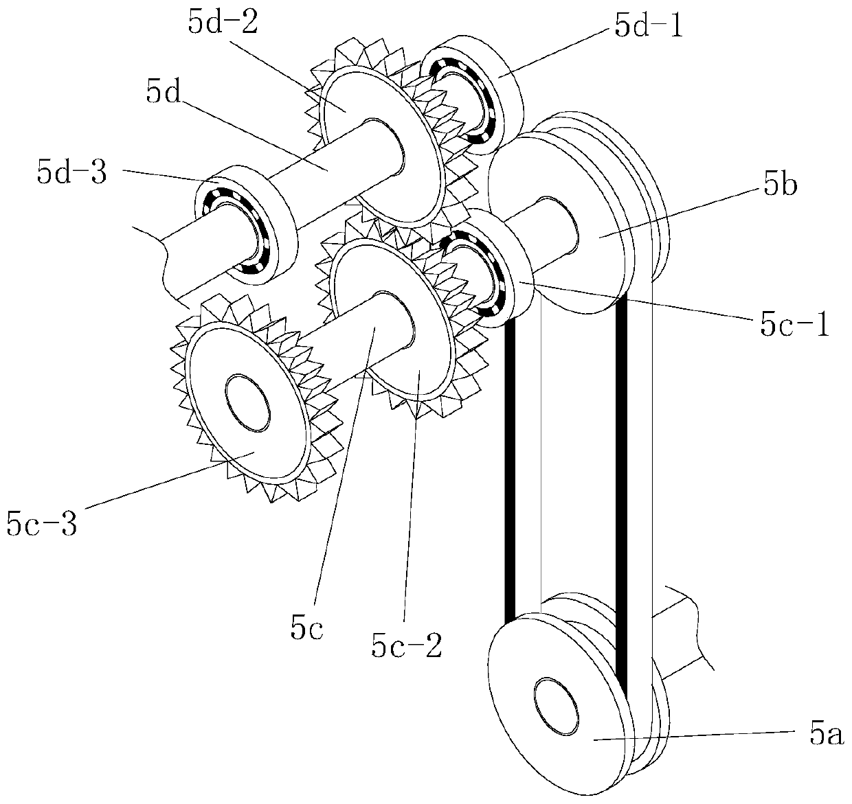 Food frying pan structure capable of realizing overturning of pan body through electric control