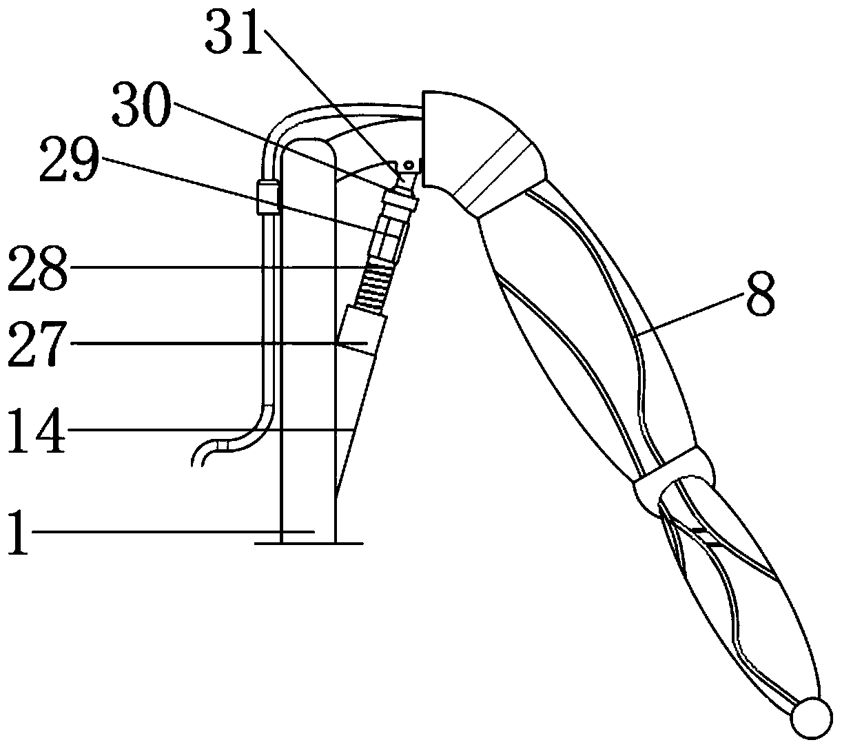 Intravenous injection model used for nursing teaching