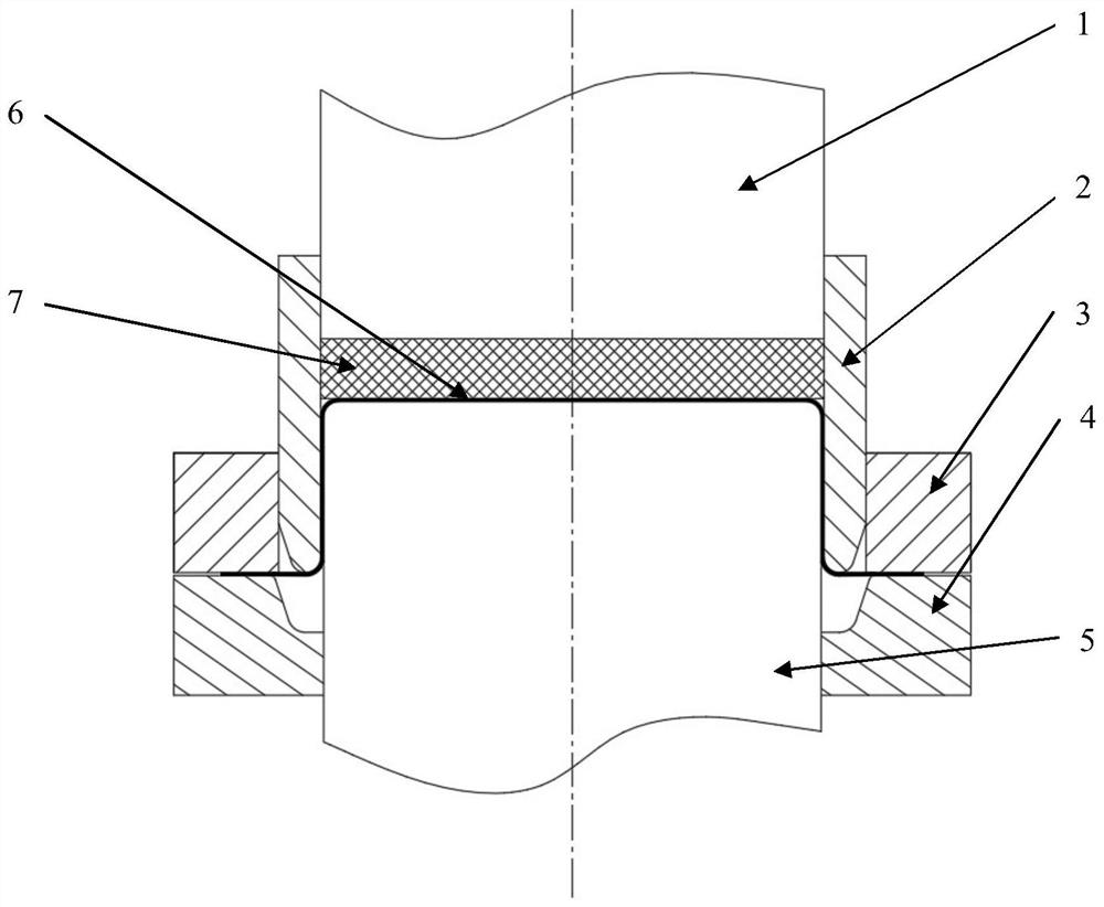 Die and method for front and back deep drawing of double-layer cylindrical parts