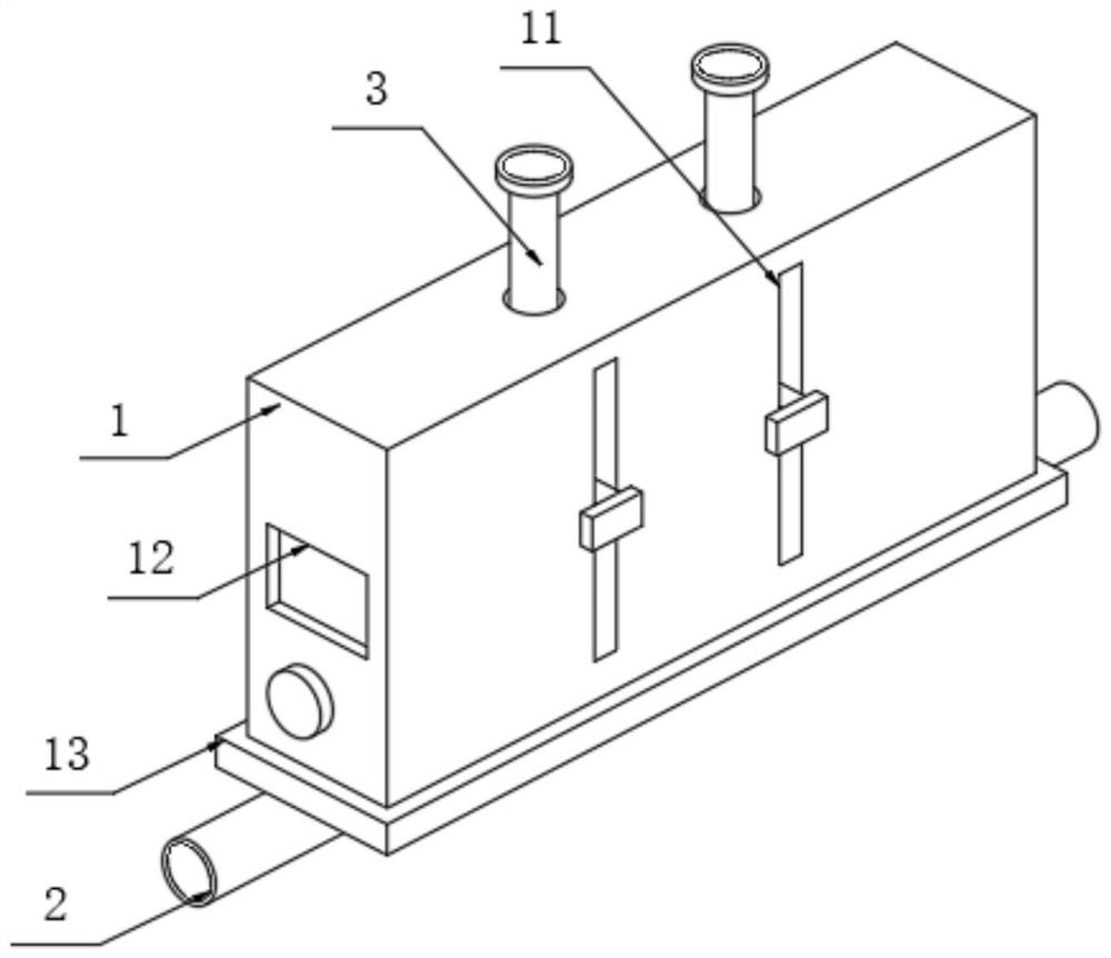 Double-row ultrafiltration membrane assembly convenient to disassemble and assemble