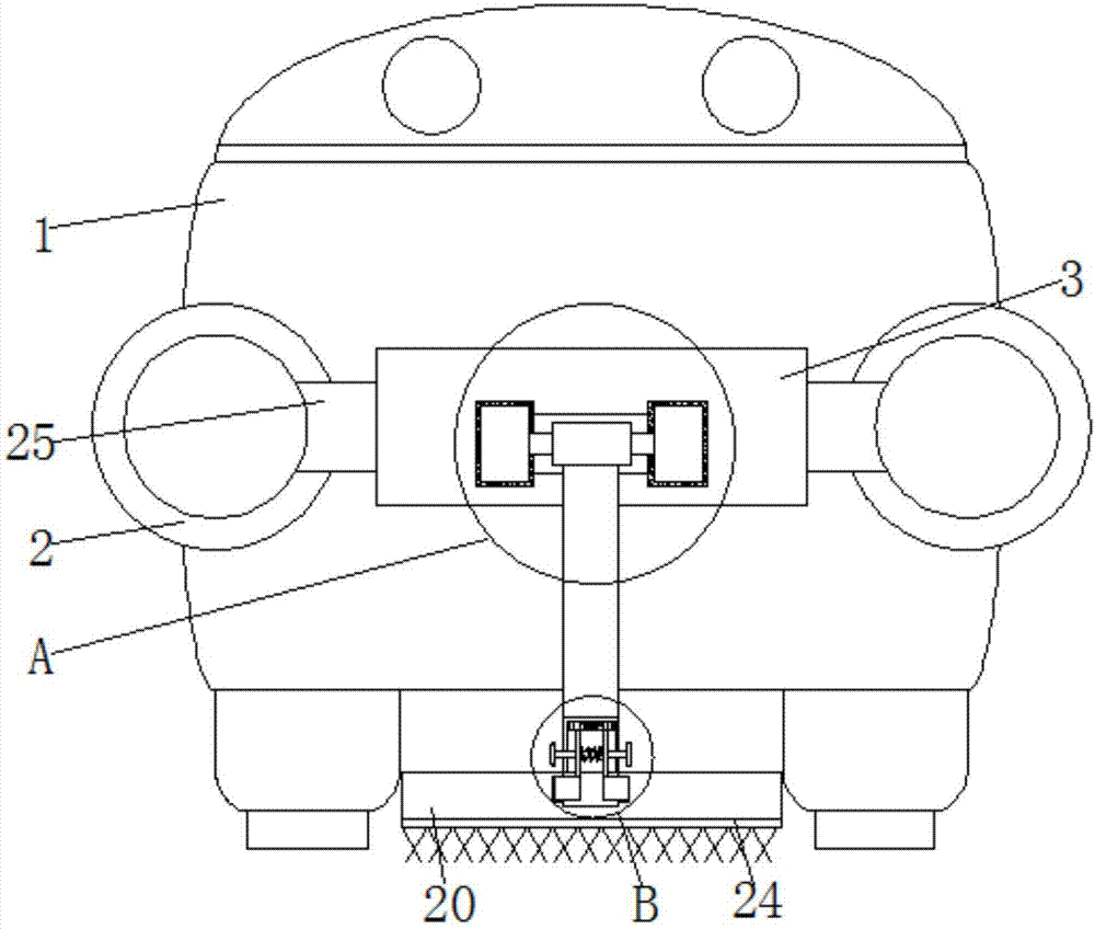 Sweeping robot capable of easy mop replacement