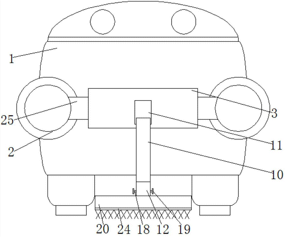 Sweeping robot capable of easy mop replacement