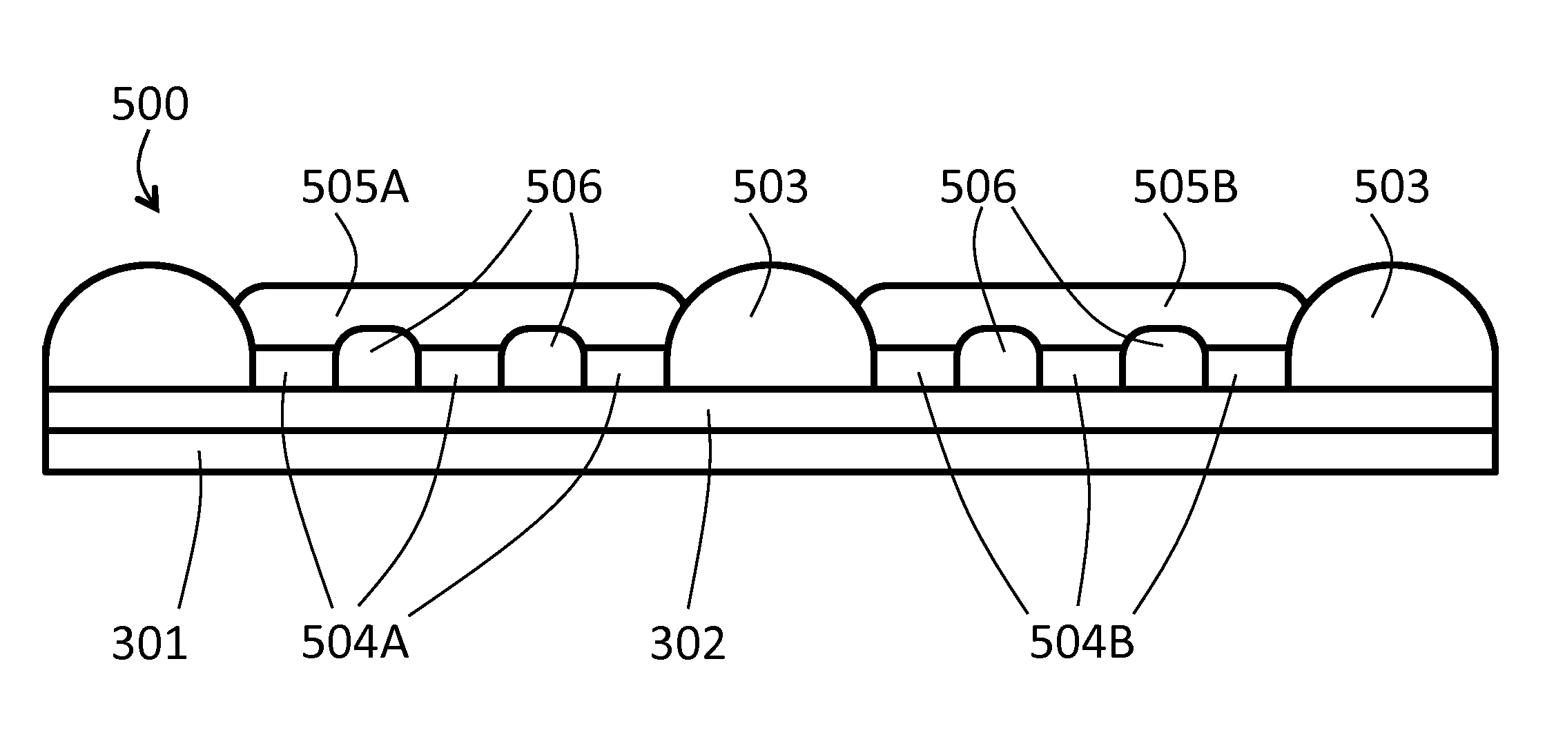 Local seal for encapsulation of electro-optical element on a flexible substrate