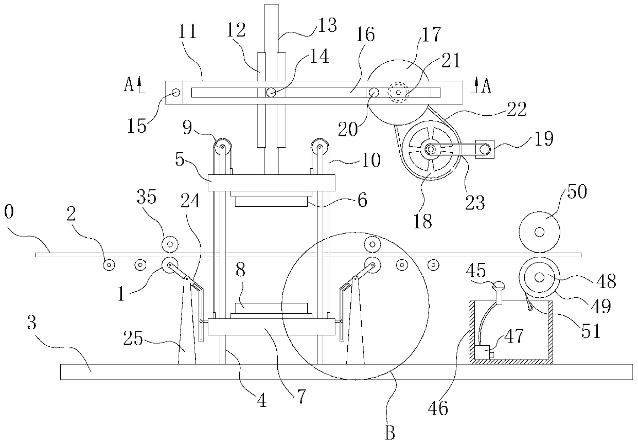 A continuous forging press