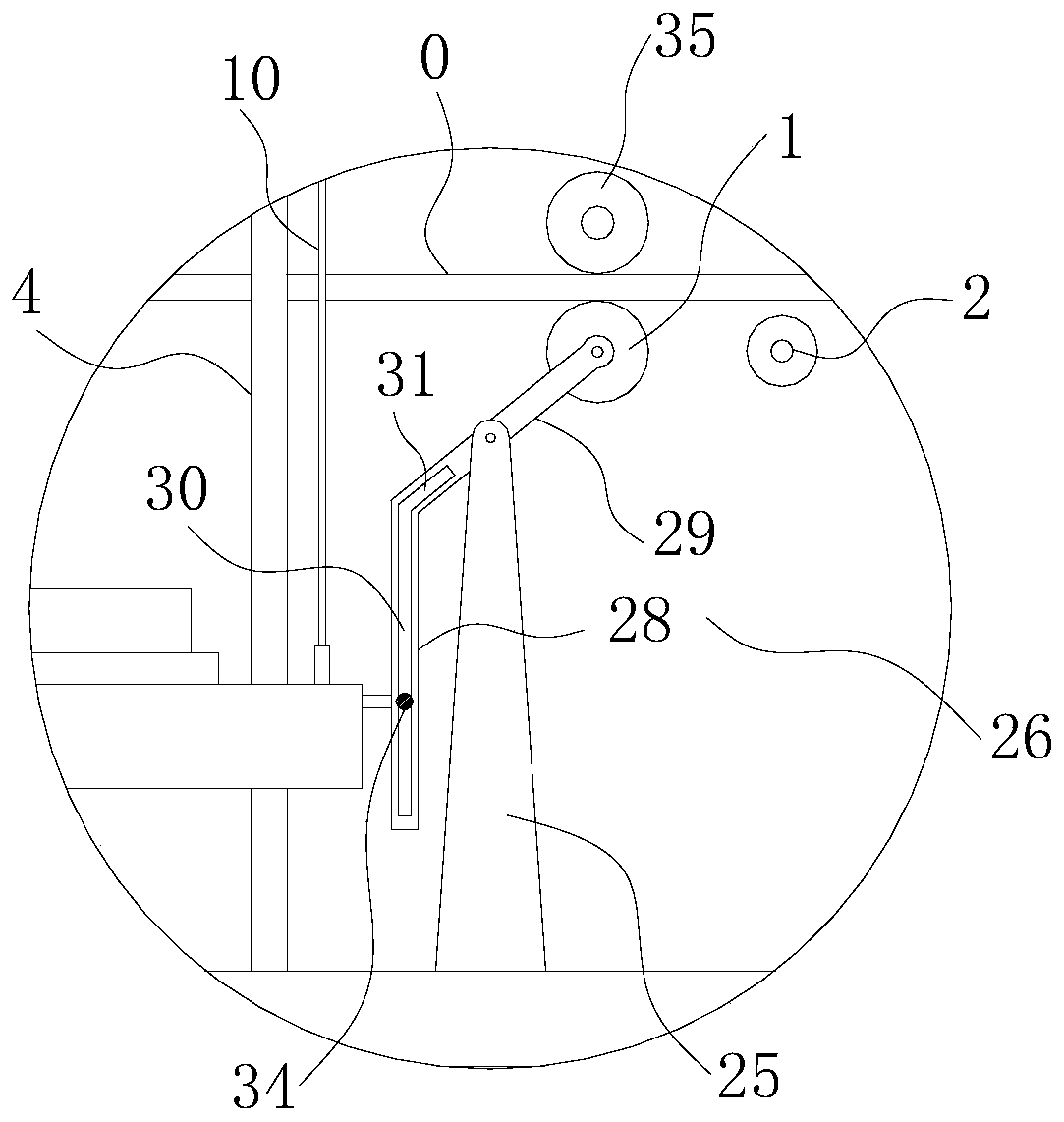 A continuous forging press