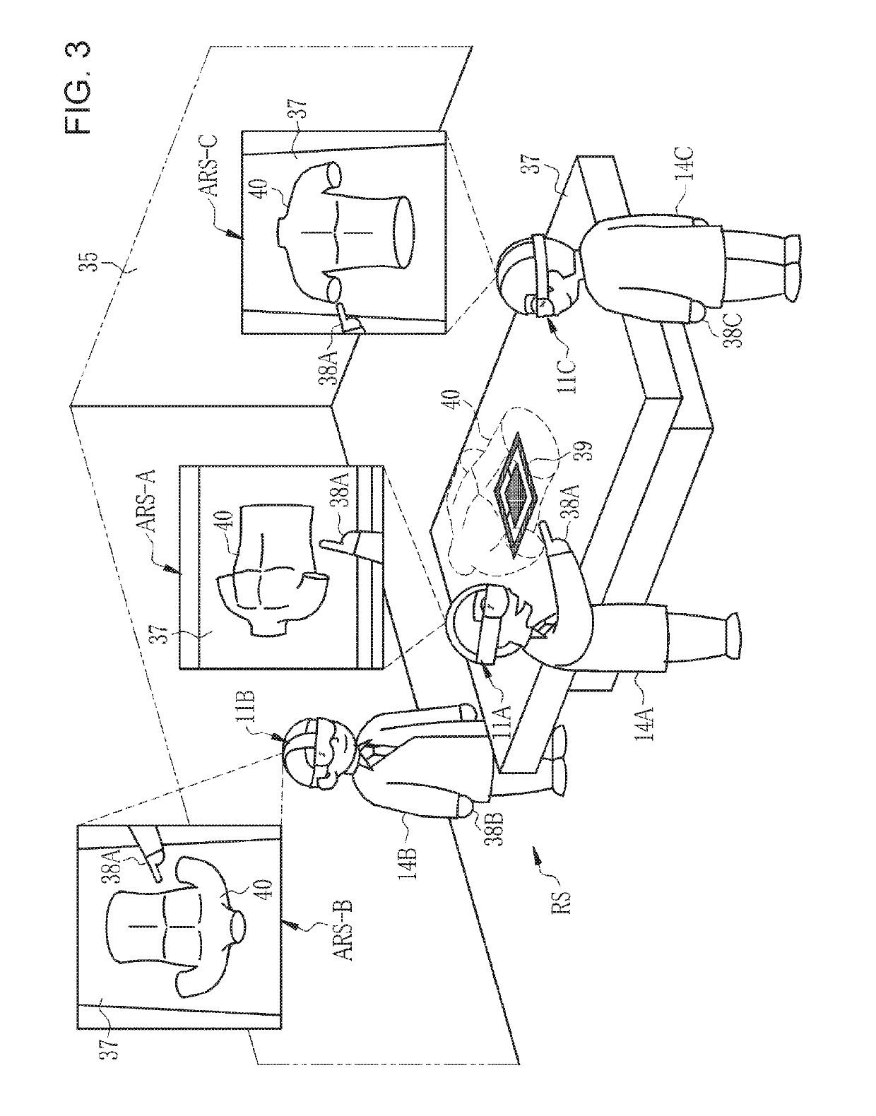 Image display system, and control apparatus for head-mounted display and operation method therefor