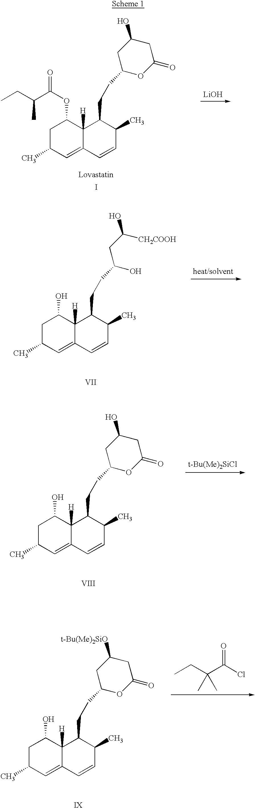 Process to manufacture simvastatin and intermediates