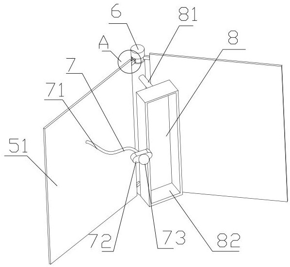 Collecting device suitable for melt-blown cloth production