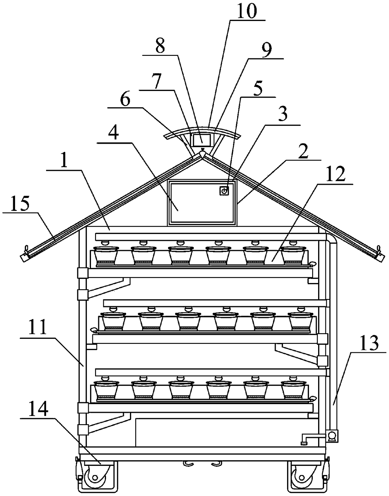 Movable multifunctional grain crop culture irrigation device