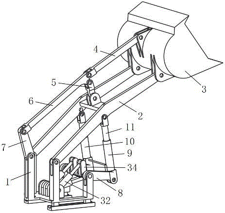 Multi-unit-linear-driven loading robot with three planar ranges of motion