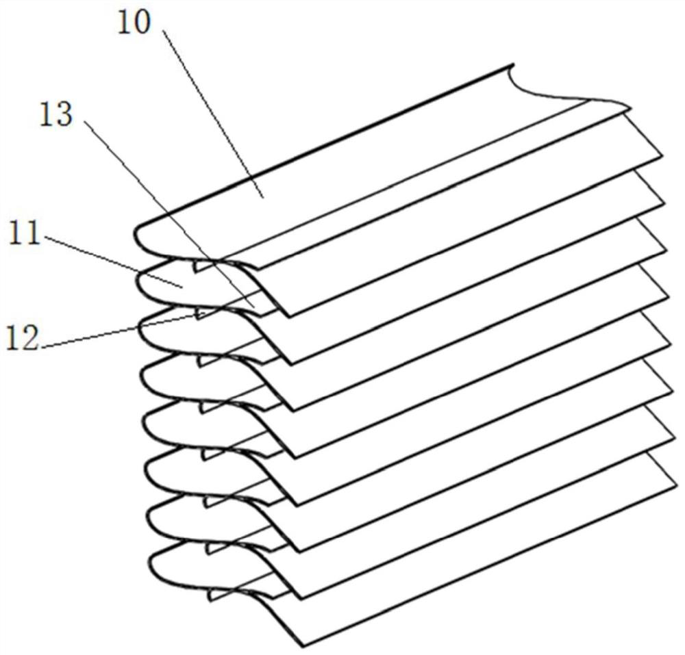 Three-filtering-station structure for air