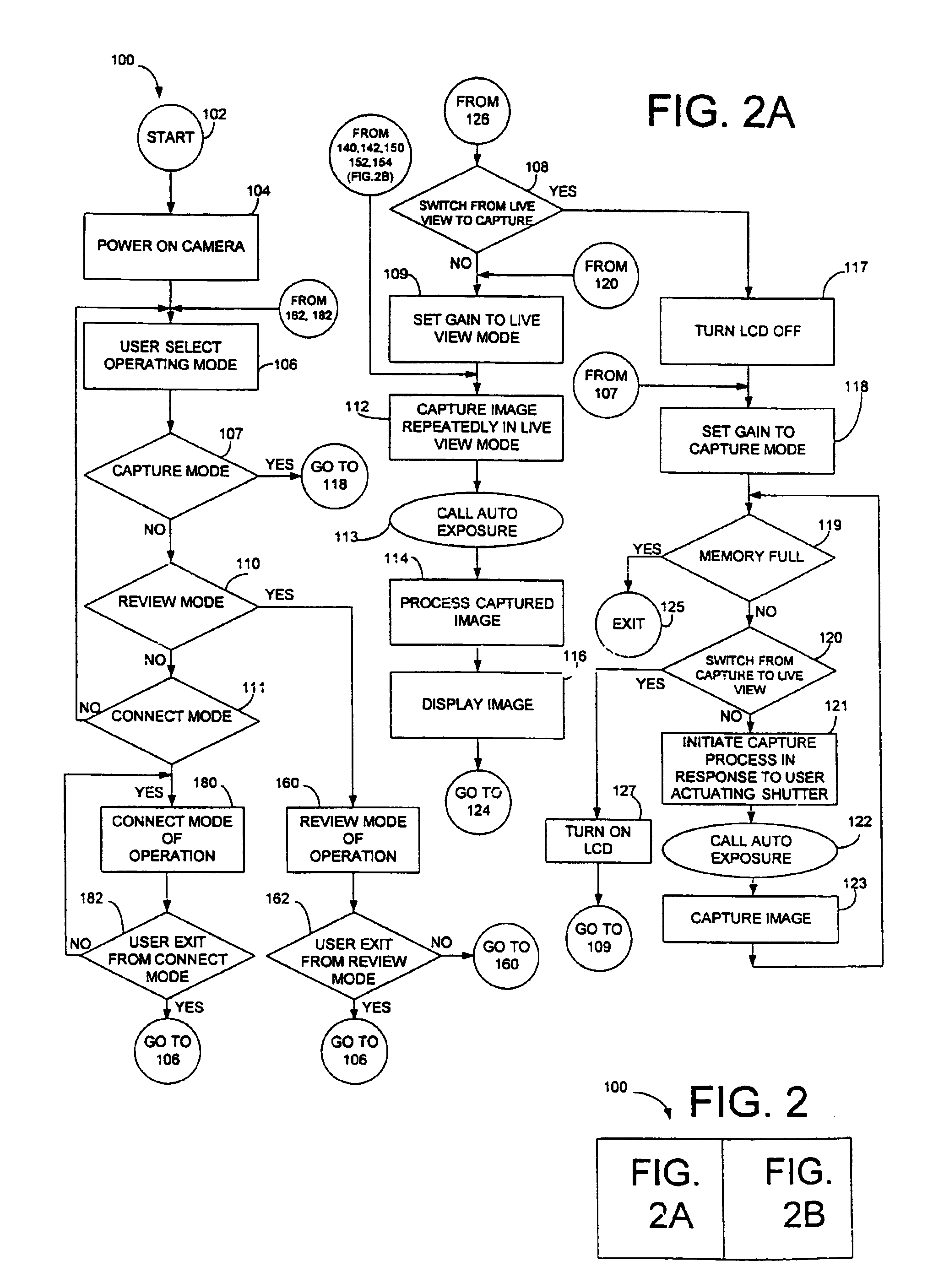 Digital camera and method of using same to view image in live view mode