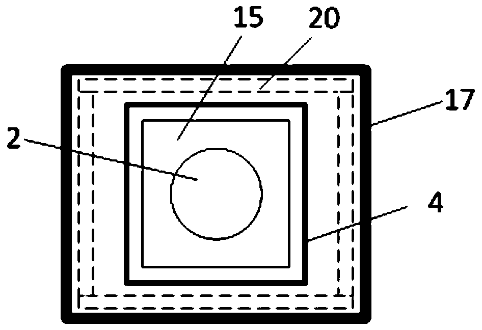 Direct shearing test device for rock and earth mass bulk materials under freezing and thawing conditions and test method thereof