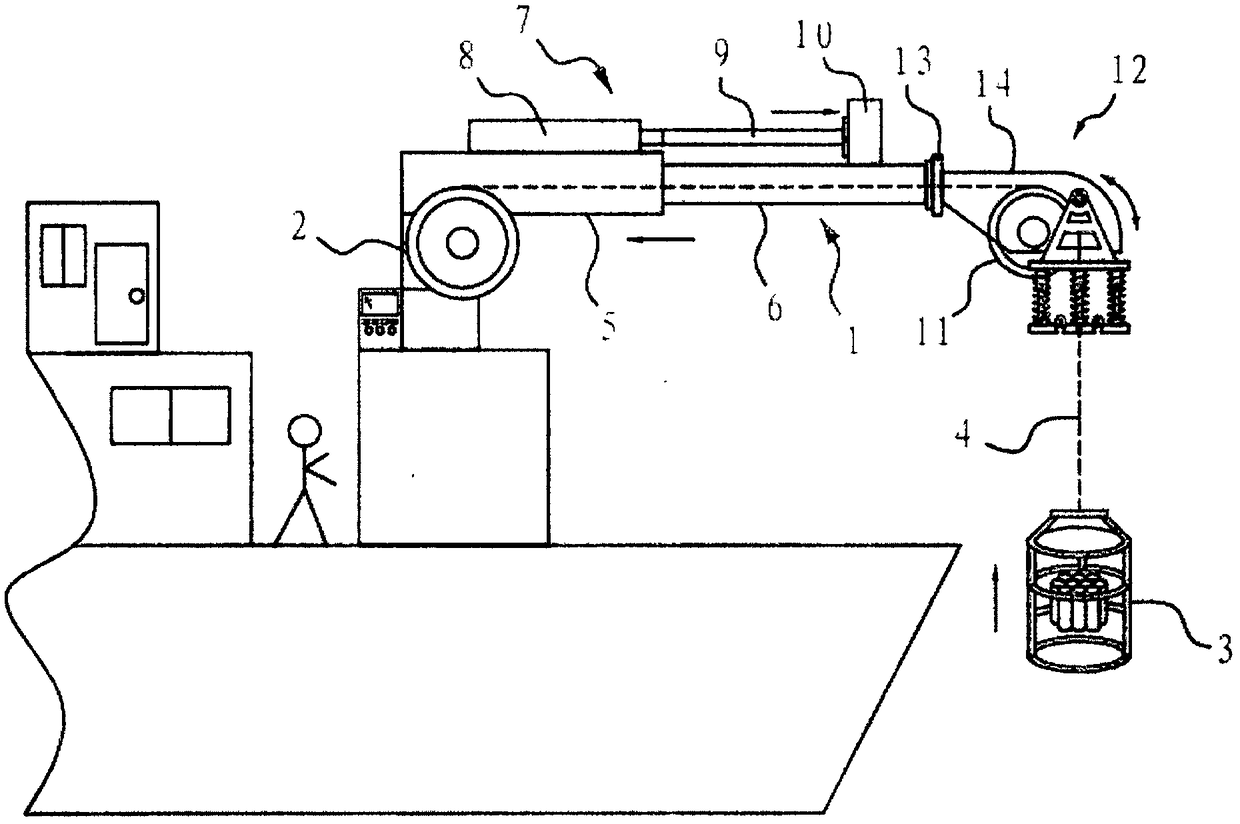 Throwing and recycling protection device for CTD seawater sampling equipment