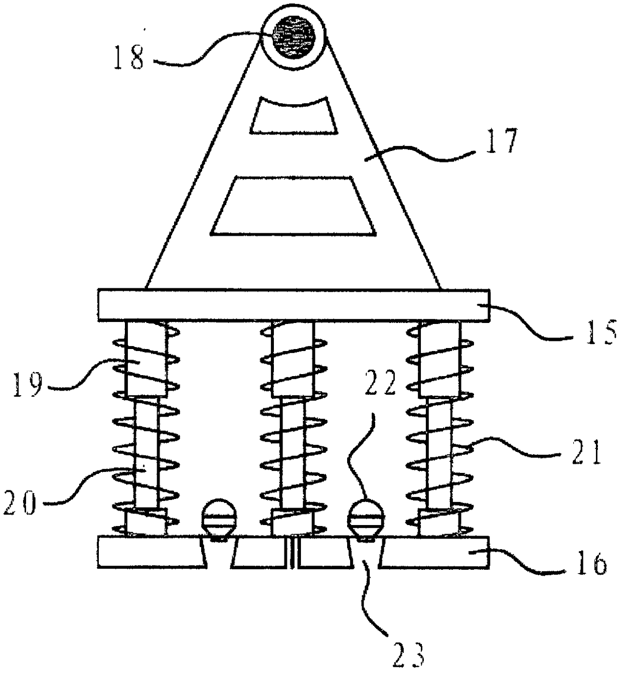 Throwing and recycling protection device for CTD seawater sampling equipment