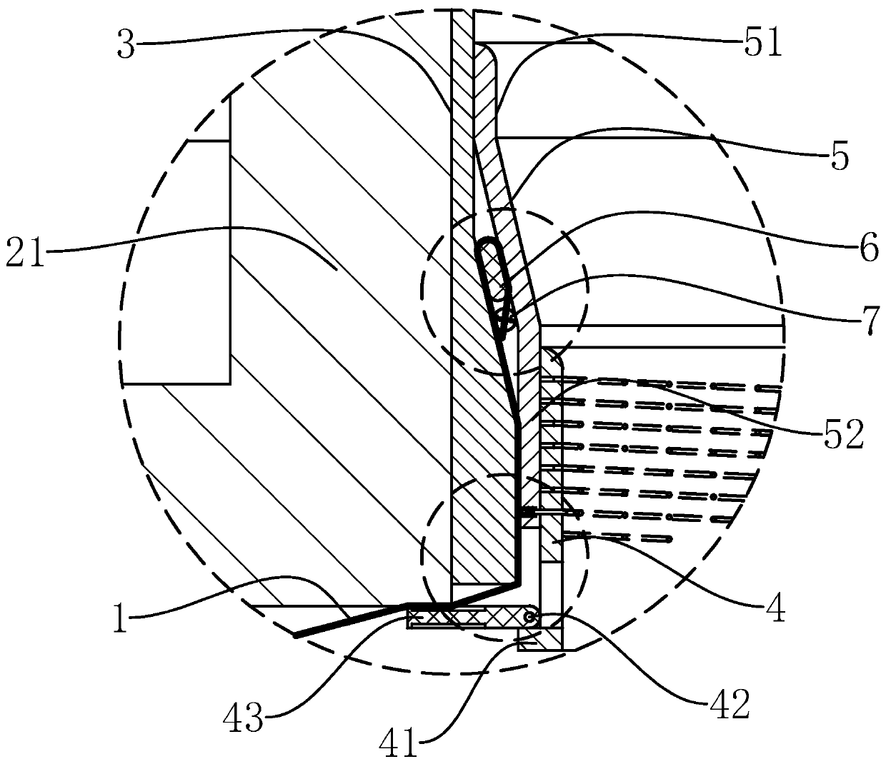 A feed opening fixing device and using method thereof