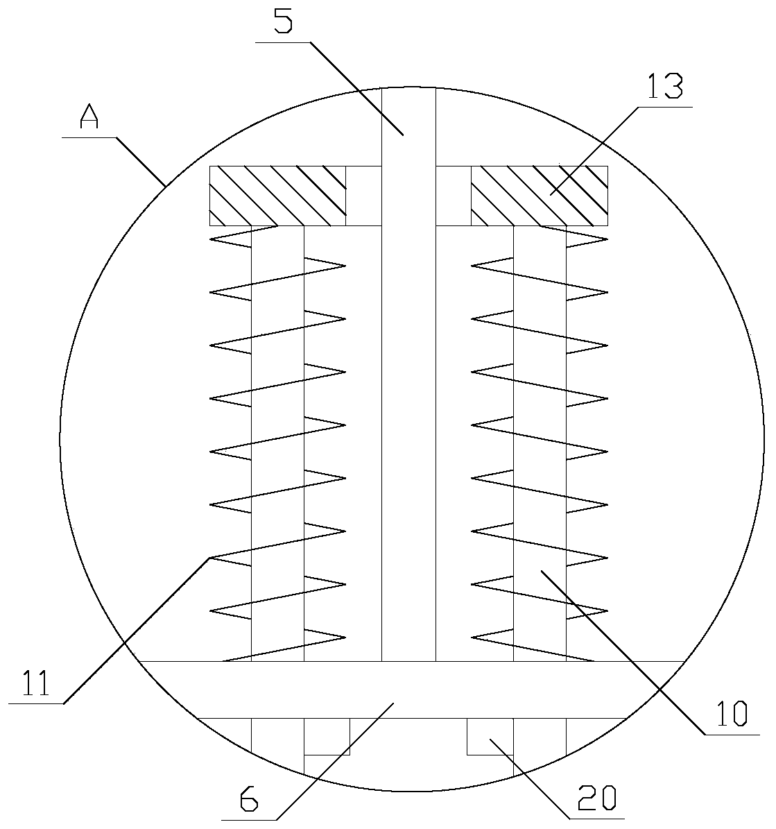 Graphene preparation device with high mixing uniformity