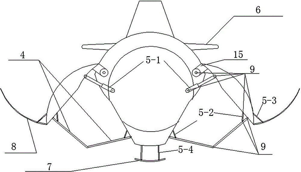 Body-variable three-body water wing combined diving boat