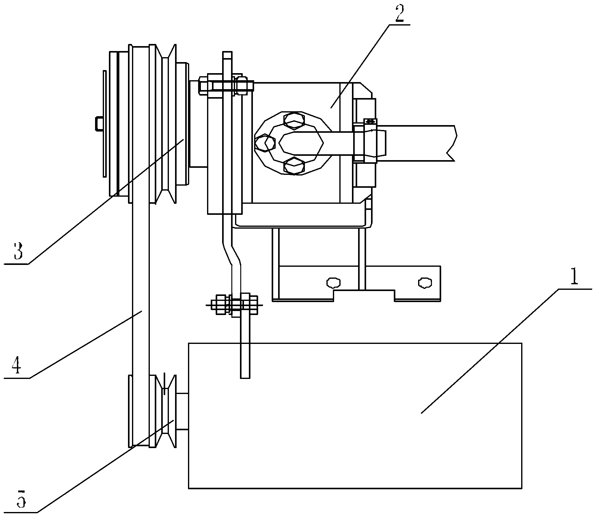 Electromagnetic power take-off system of garbage dump micro truck and power take-off method thereof