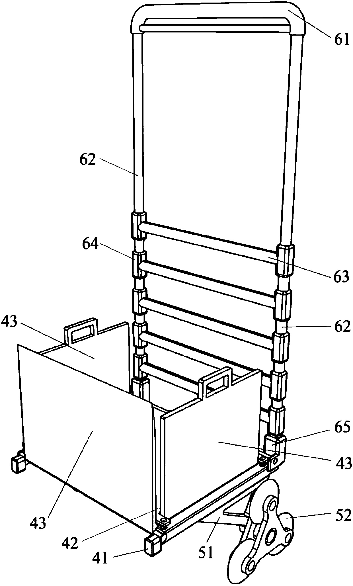 A multifunctional portable booster device for express delivery by one person