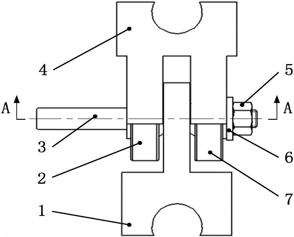 Novel joint bearing wearing service lifetime testing clamp