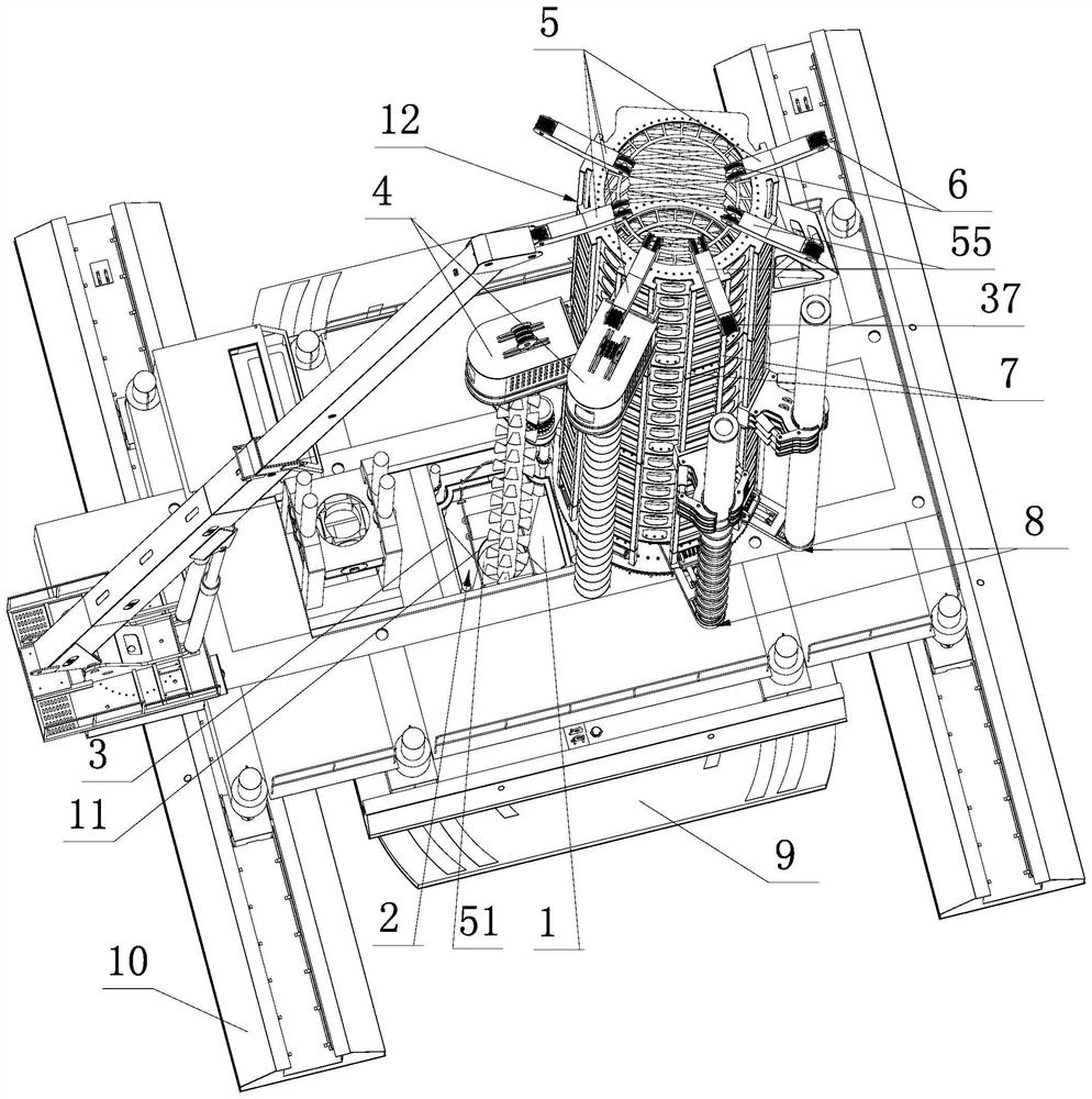 Drilling pile connecting and planting integrated machine and its construction method