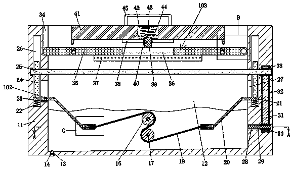 Plastic headband cleaning device