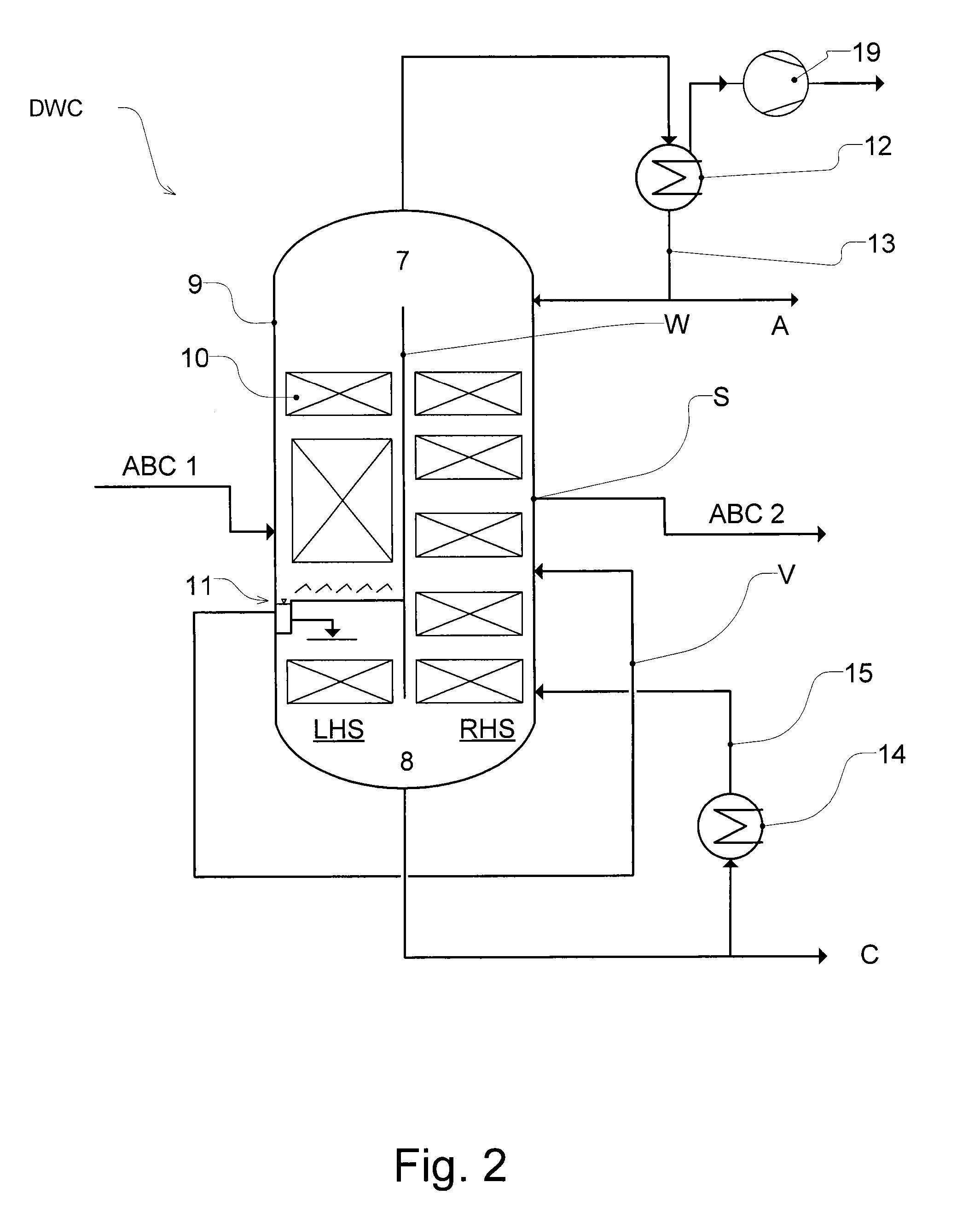 Workup of a cyclododecanone cyclododecanol mixture in a dividing wall column