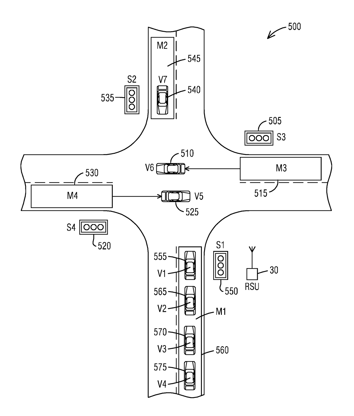 Systems and methods to detect vehicle queue lengths of vehicles stopped at a traffic light signal