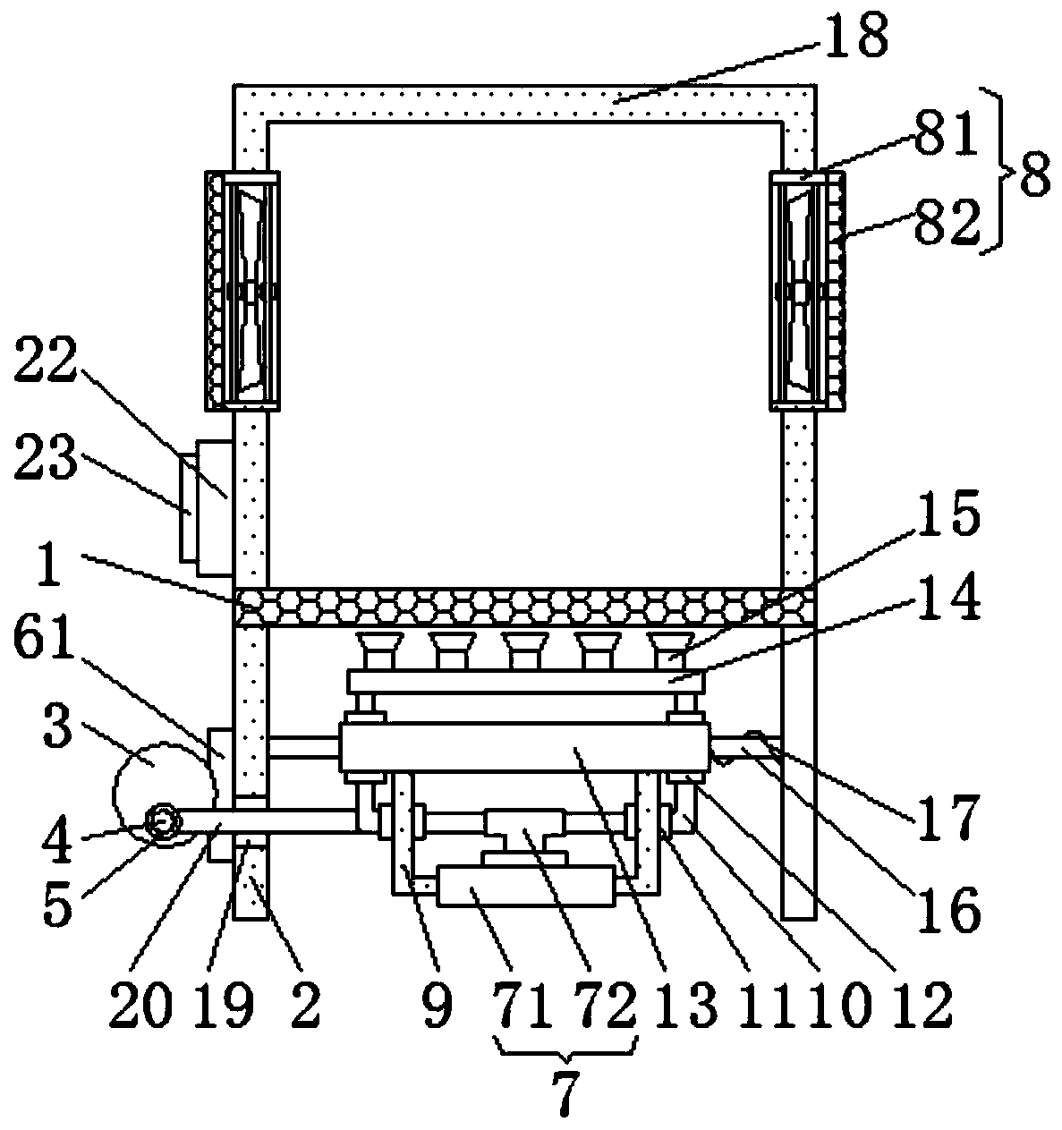 Network security terminal communication cabinet