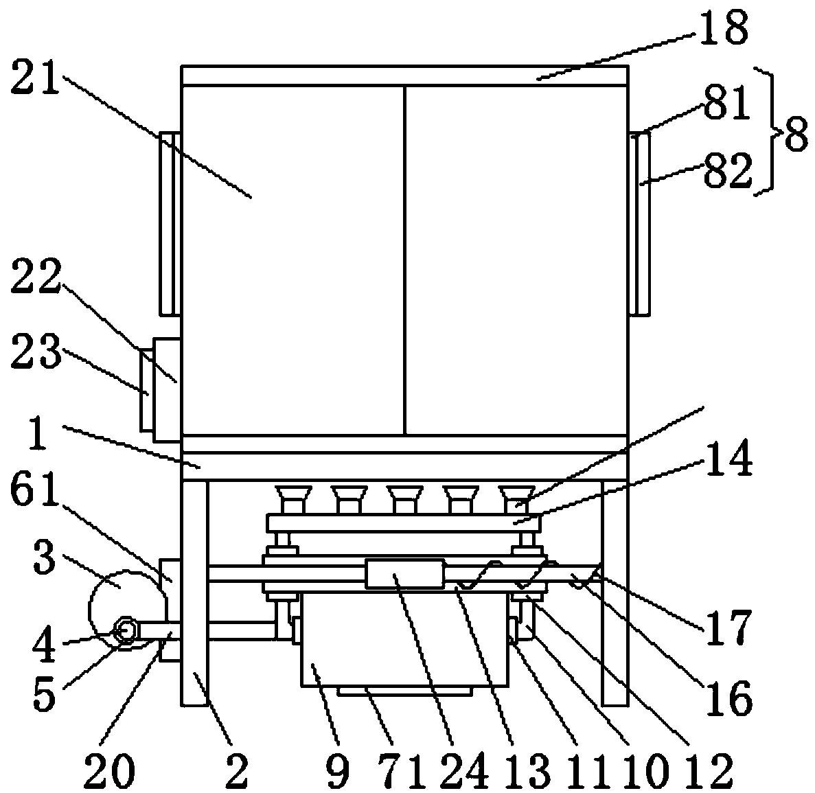 Network security terminal communication cabinet