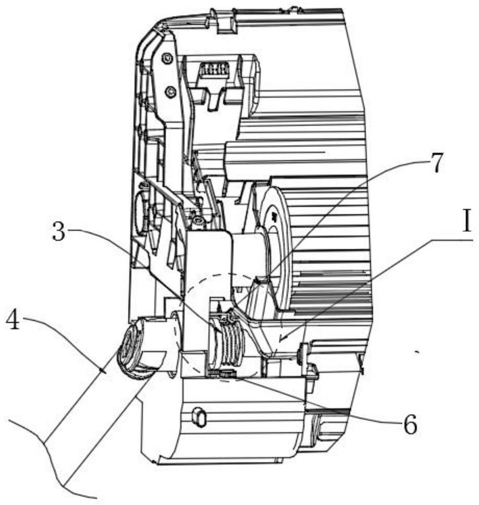 An air conditioner base disassembly structure and air conditioner