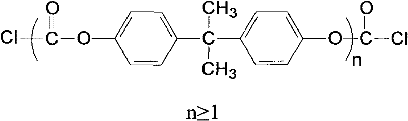 Method for preparing polycarbonate with continuous two-phase interface phosgene method