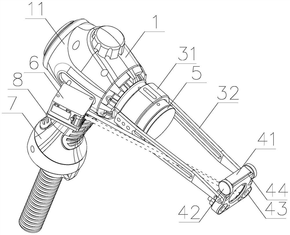 In-situ laser cleaning auxiliary tool for airplane