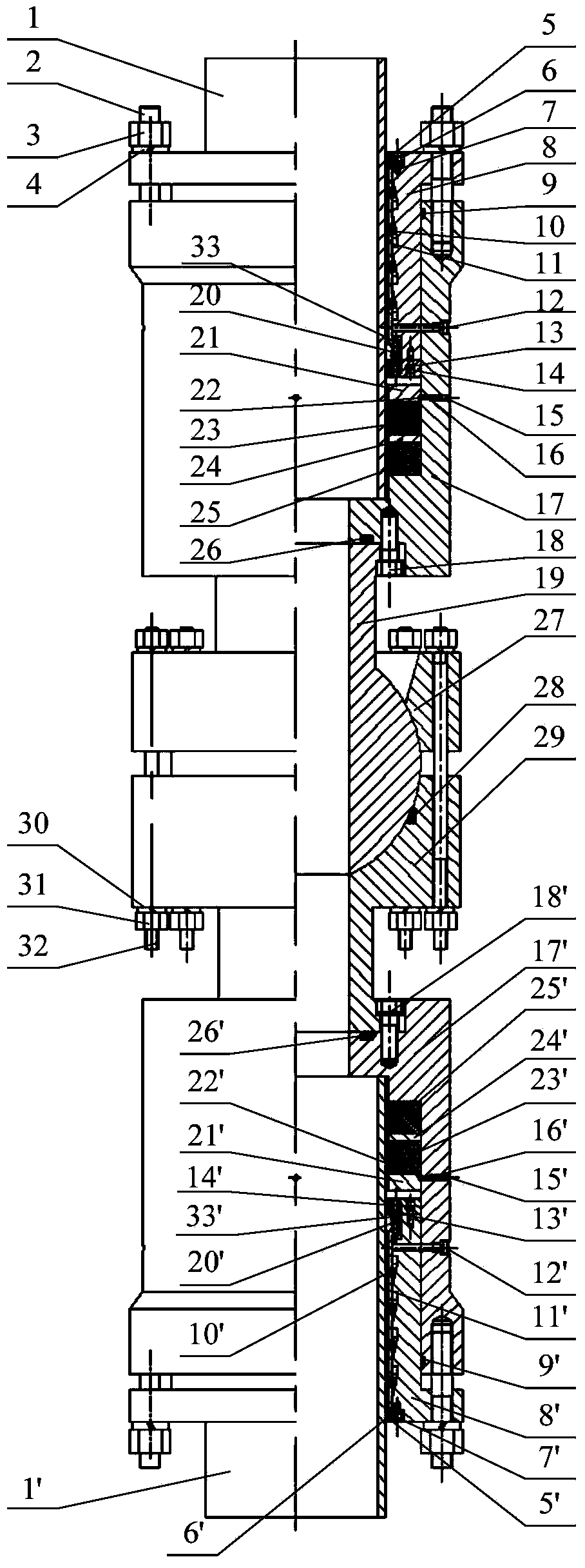 Self-adaptive double-sealing-steel-ball clamping underwater pipeline connector