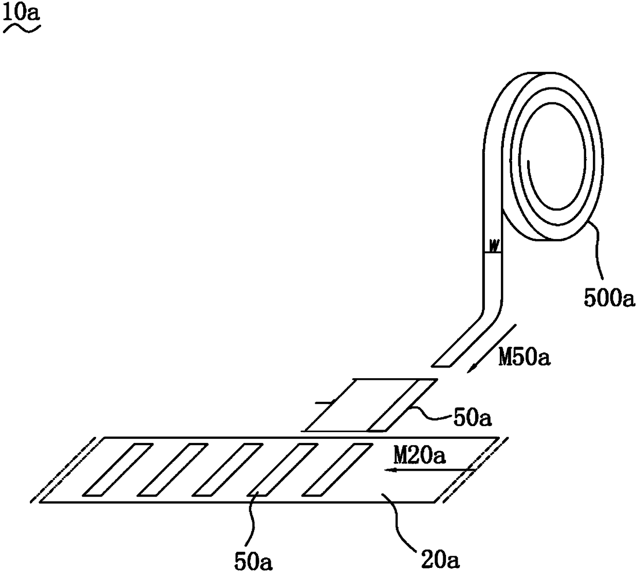 Adhesive tape pasting device