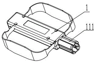 Antenna identification method applicable to portable radio monitoring one-body machine