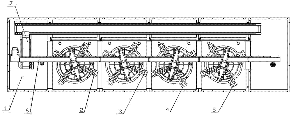 Special automatic production line for drilling of oil pump rotor type workpieces