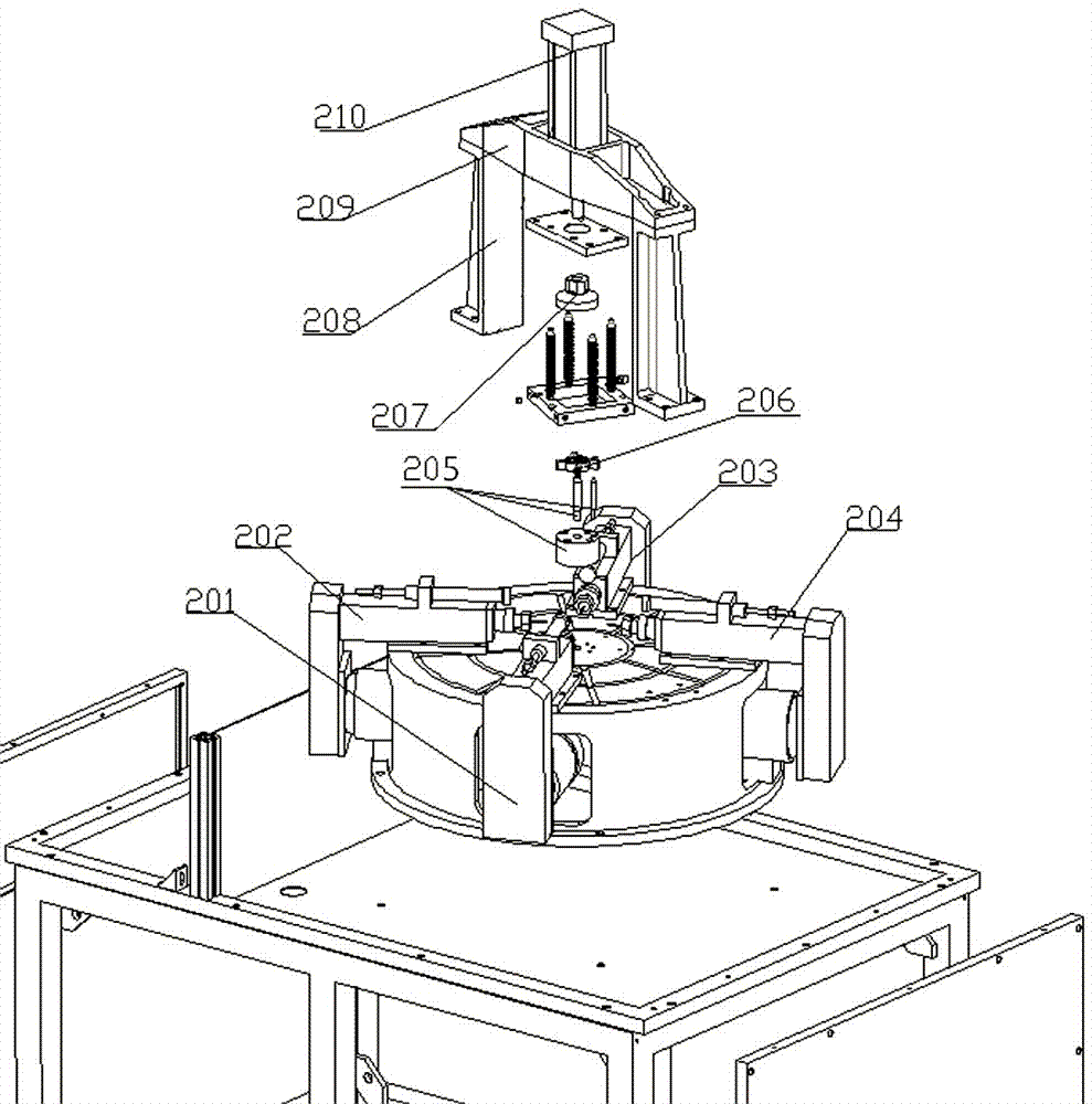 Special automatic production line for drilling of oil pump rotor type workpieces