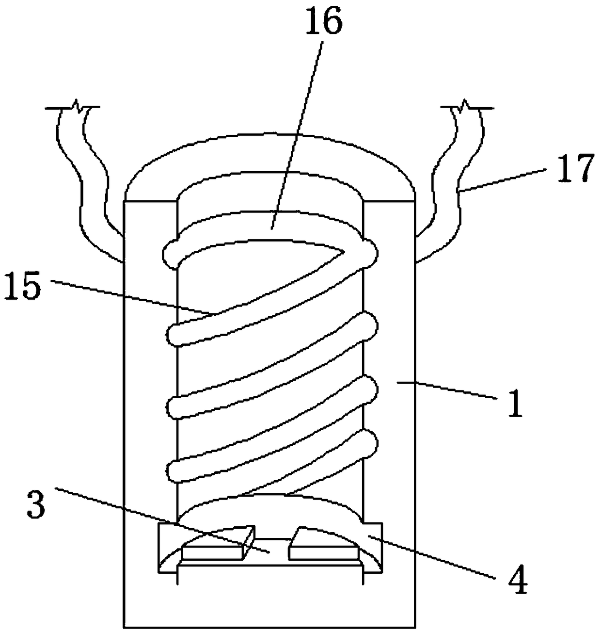 Punching head with heat dissipation function for punching