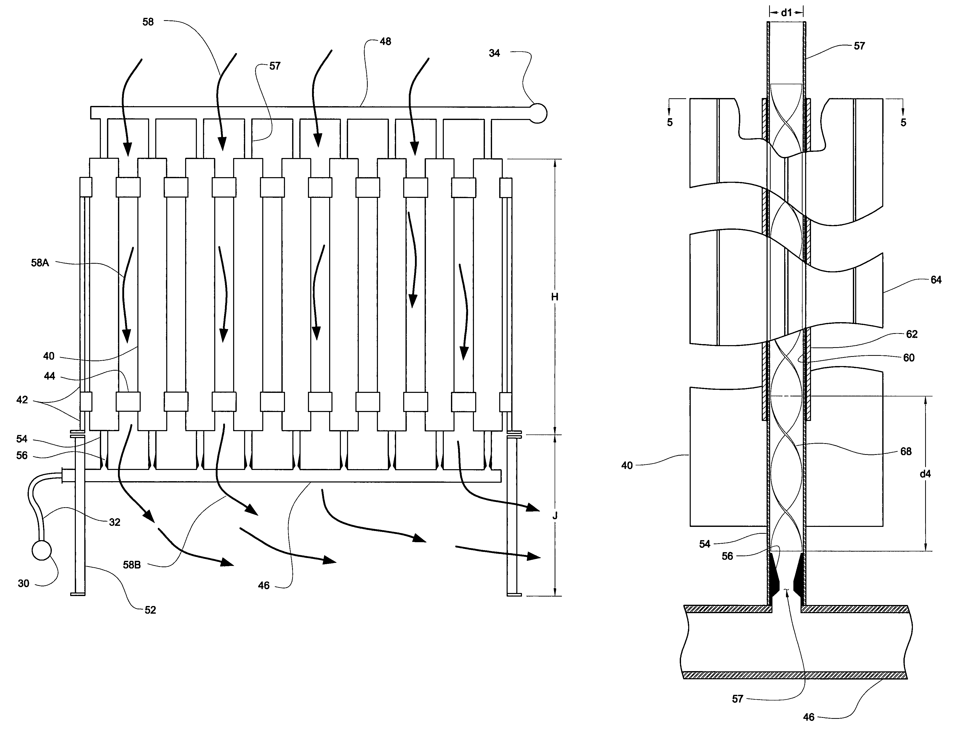 Heat transfer in the liquefied gas regasification process