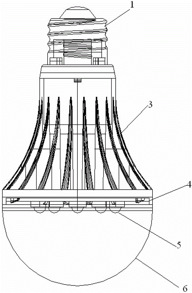 Light-emitting diode (LED) lamp bulb and installing method thereof