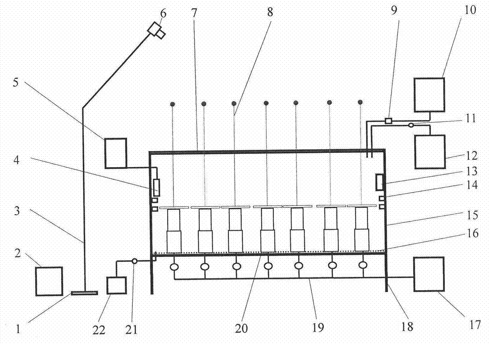 Effect losing damage simulation system for composite seepage-proofing liner