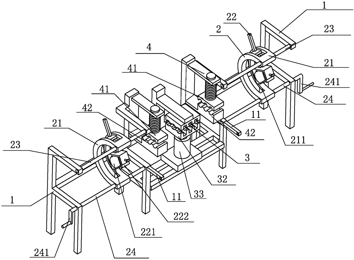 An auxiliary device for quick connection of cables