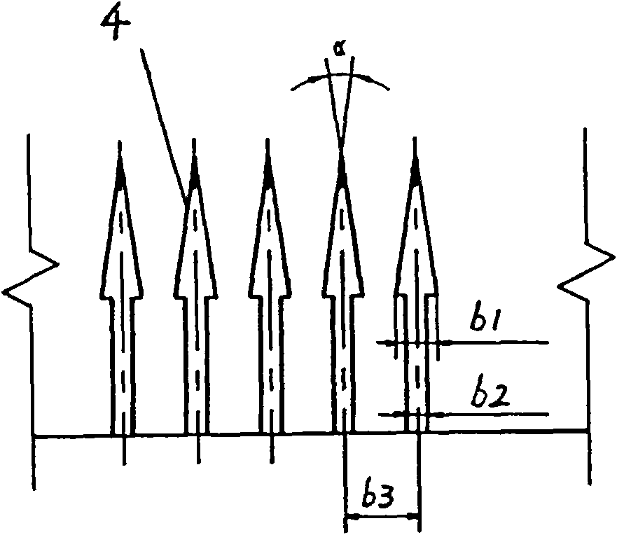 Forming device for dental floss section film stripping