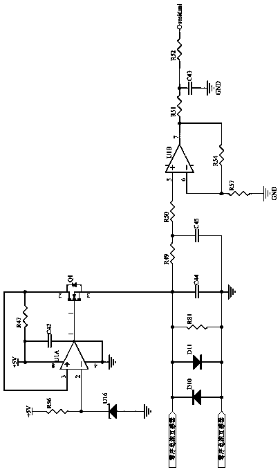 Zero sequence current transformer wire-break detection and residual current detection circuit