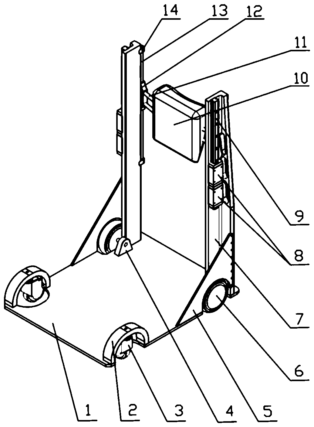 Walking-aid training device for spinal injury patients