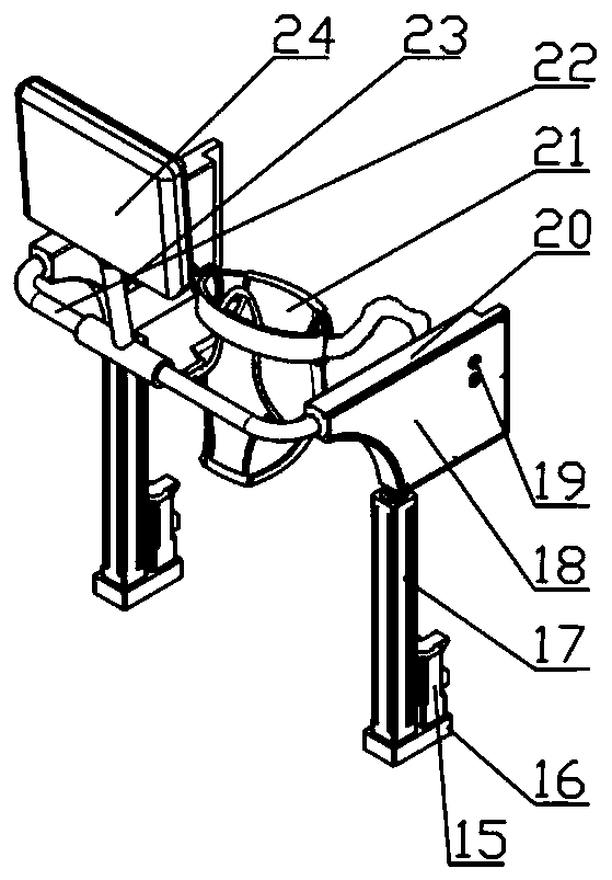 Walking-aid training device for spinal injury patients