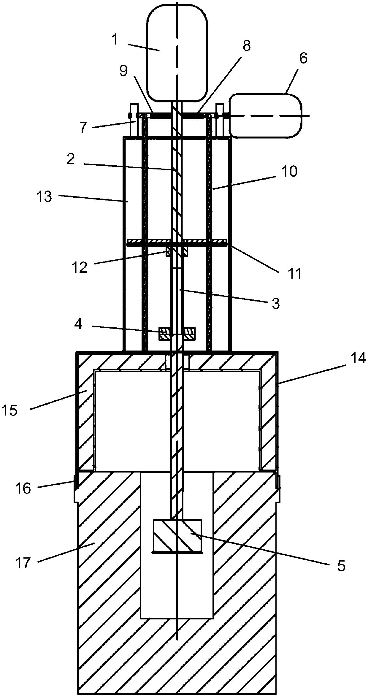 Molten iron stirring desulfurization hot state test system