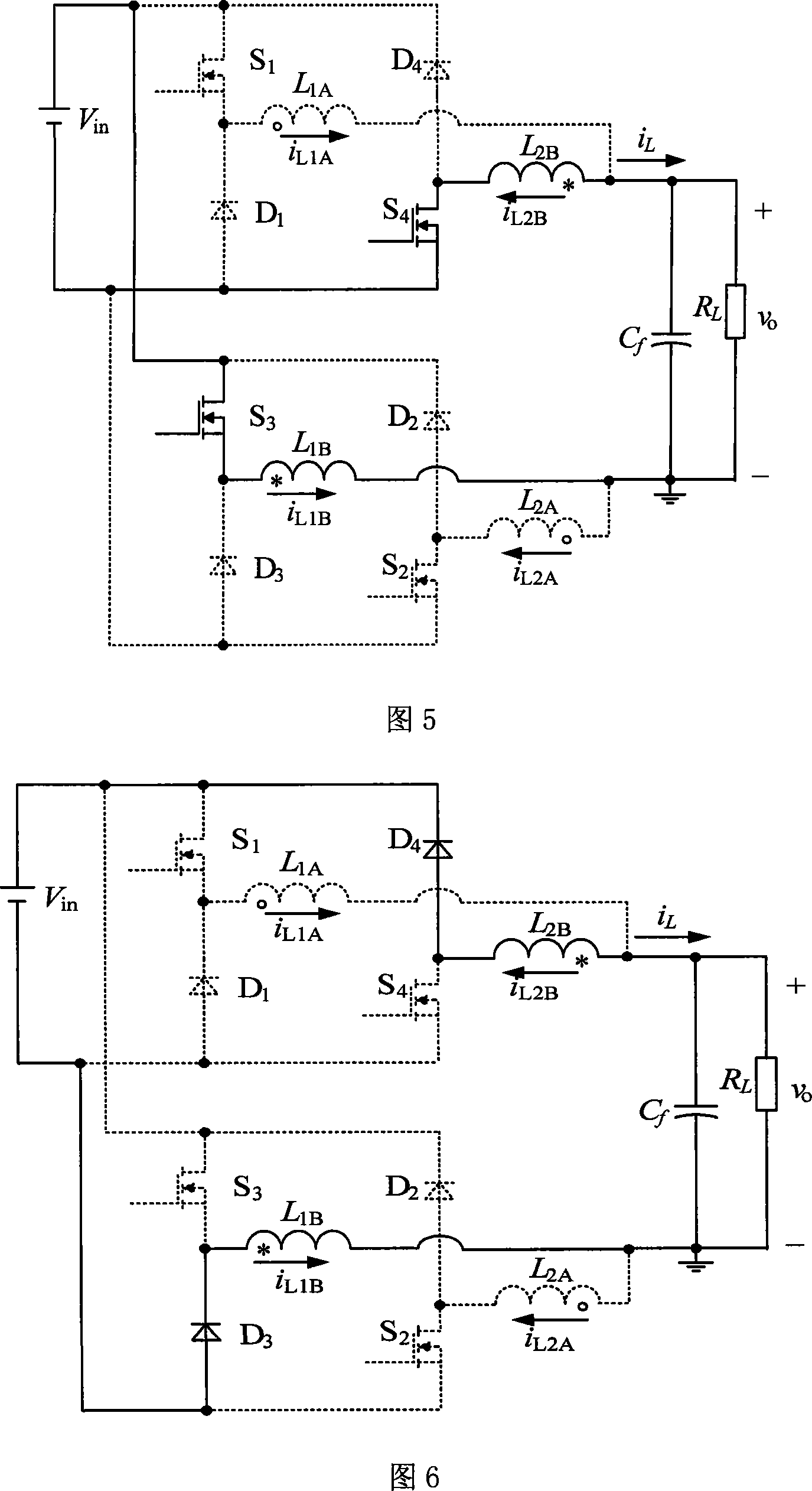 Coupling inductance dual-buck full bridge inverter